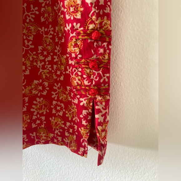 Red Dress - Batik Print Size M - Picture 8 of 16